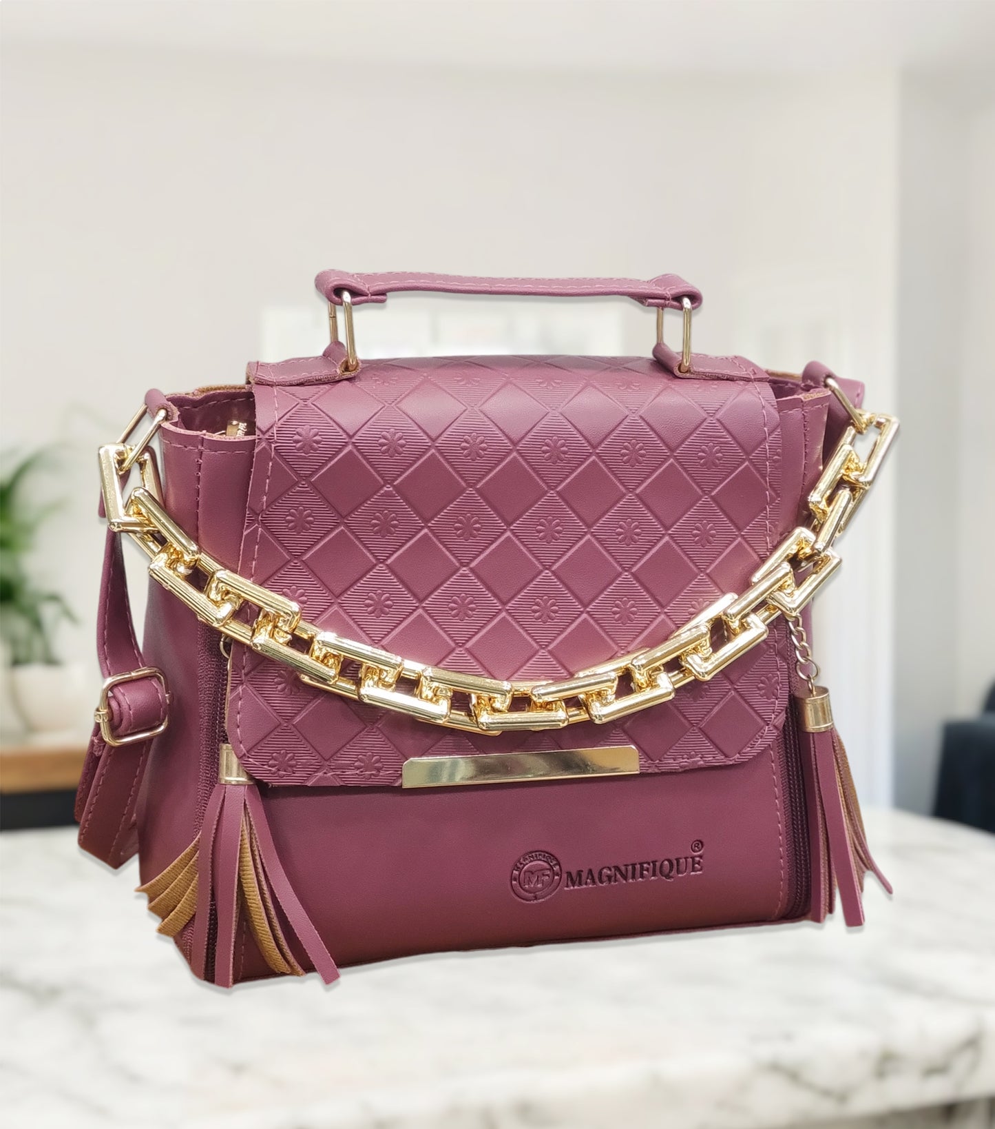 Magnifique Stylish Embossed Sling Bag for Women