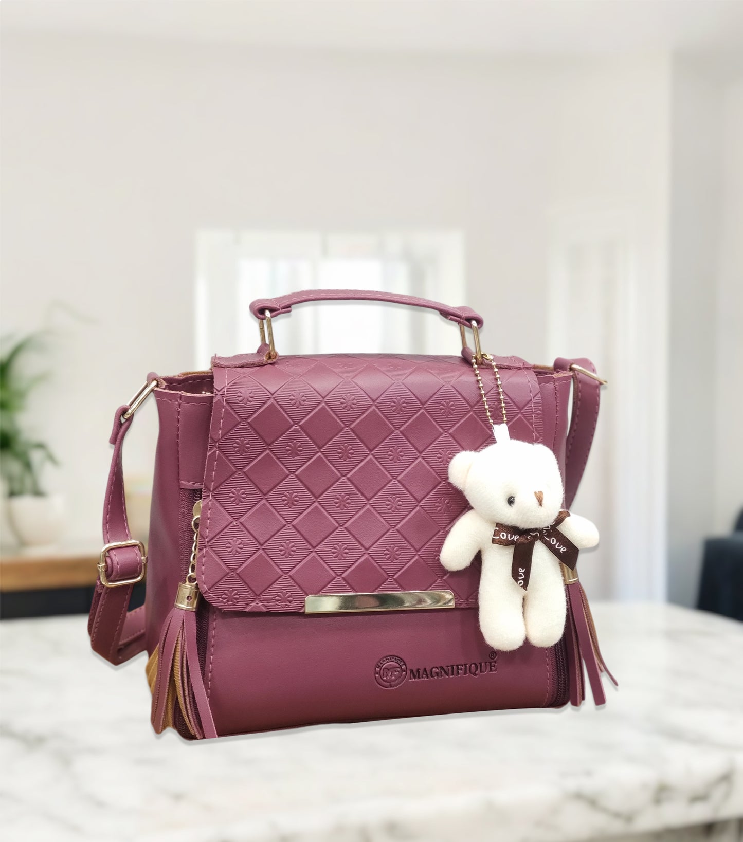 Magnifique Stylish Embossed Sling Bag for Women