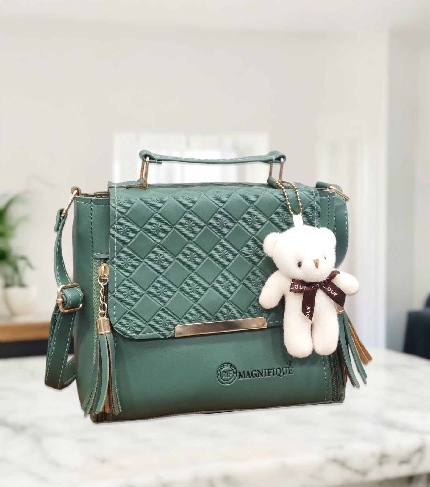 Magnifique Stylish Embossed Sling Bag for Women