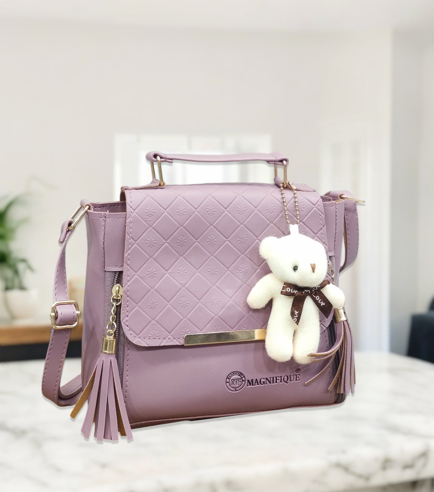 Magnifique Stylish Embossed Sling Bag for Women