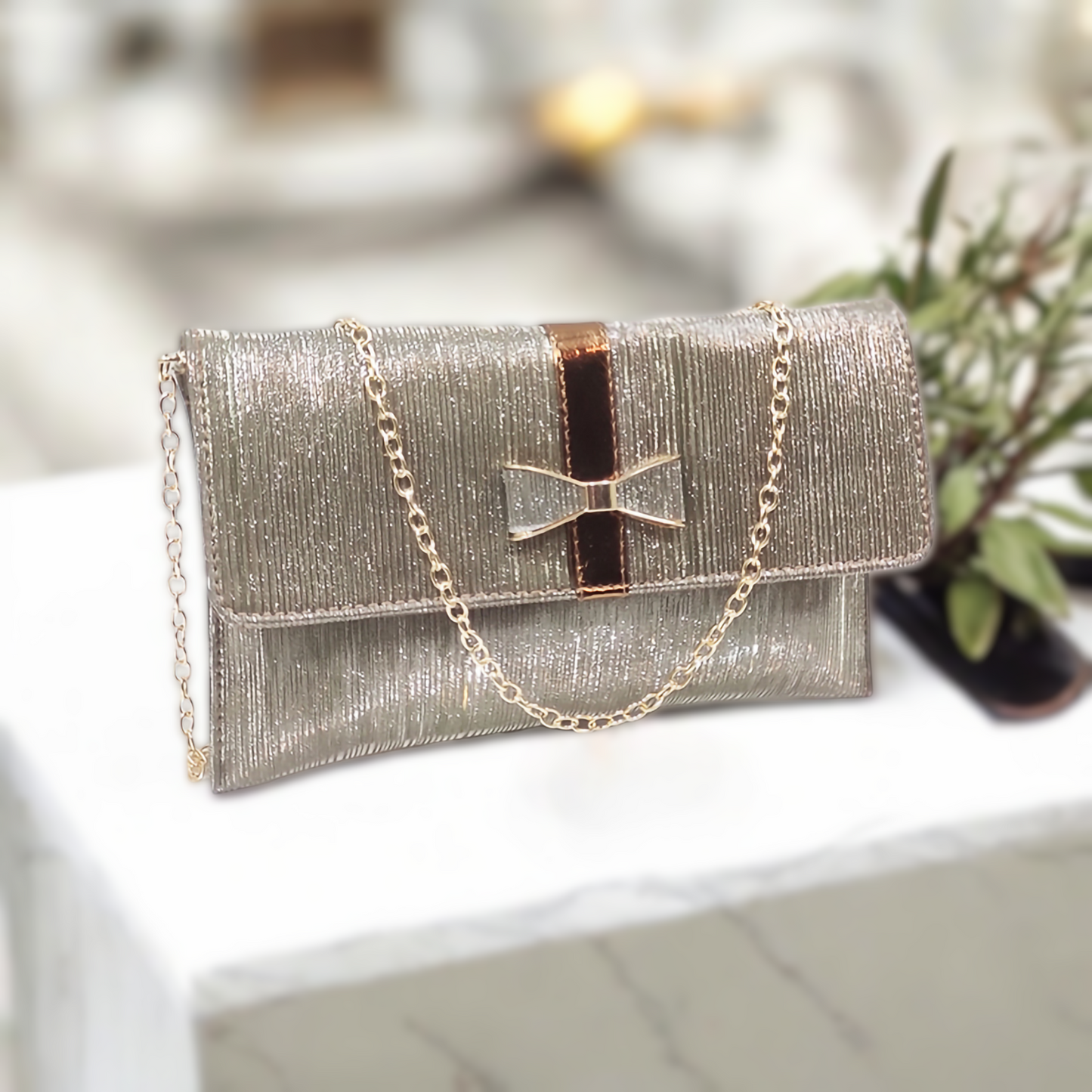 Magnifique Bridal Partywear Envelope Sling Bag for Women