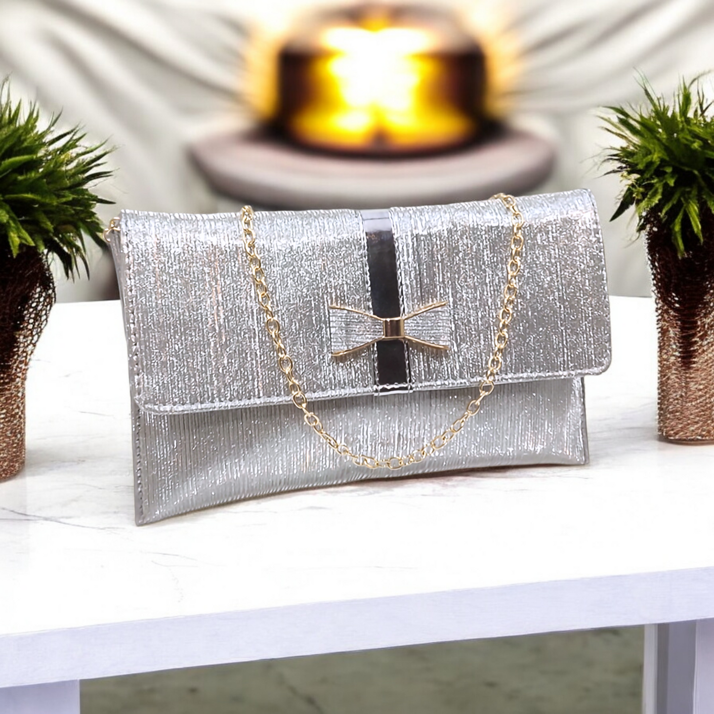 Magnifique Bridal Partywear Envelope Sling Bag for Women