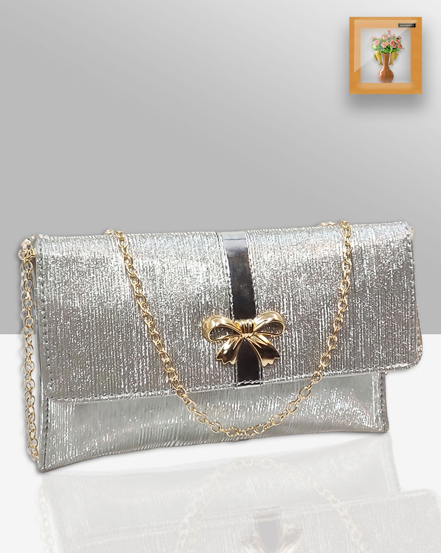 Magnifique Bridal Partywear Envelope Sling Bag for Women