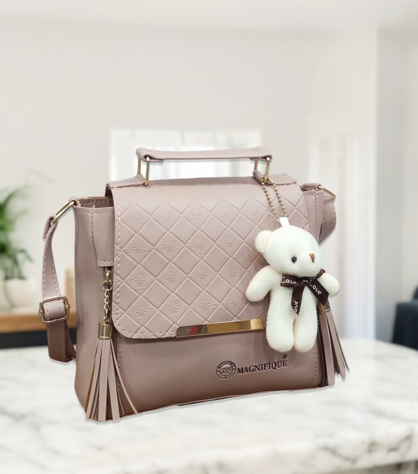Magnifique Stylish Embossed Sling Bag for Women