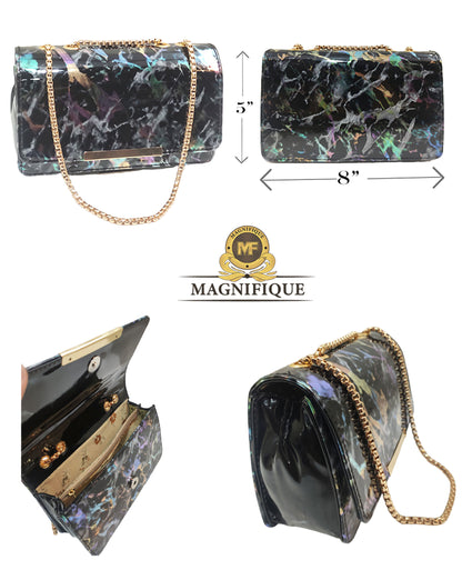 Magnifique Marble Print Box Style Sling Bag for Women